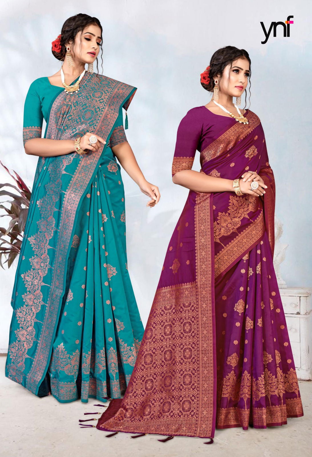 Keshrin By Ynf Banarasi Daily Wear Sarees Catalog
